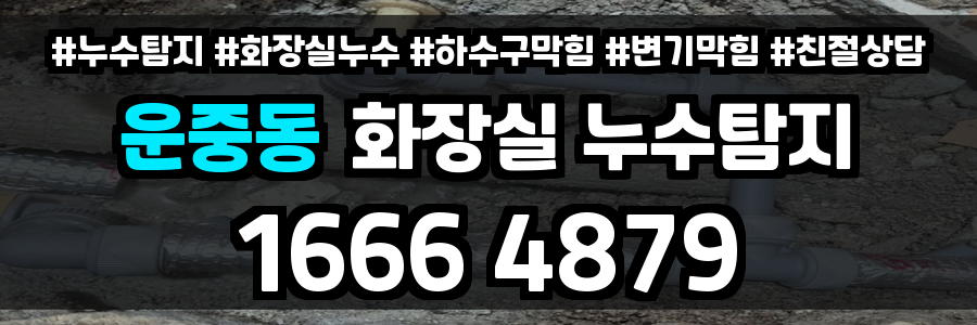 운중동 화장실 누수