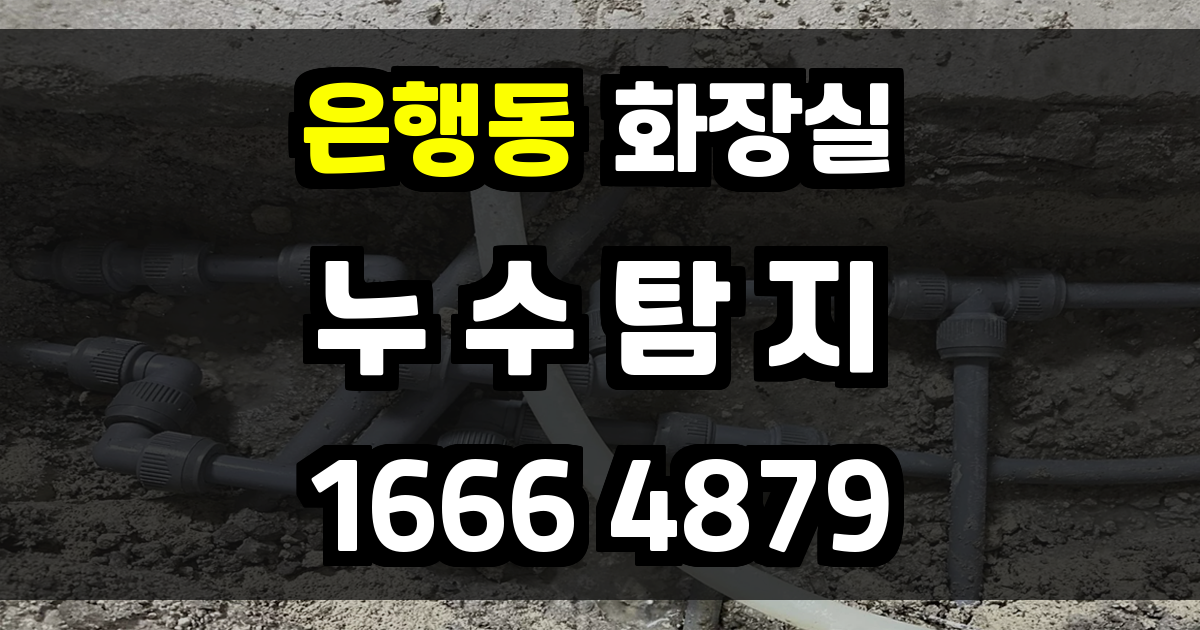 은행동 화장실 누수
