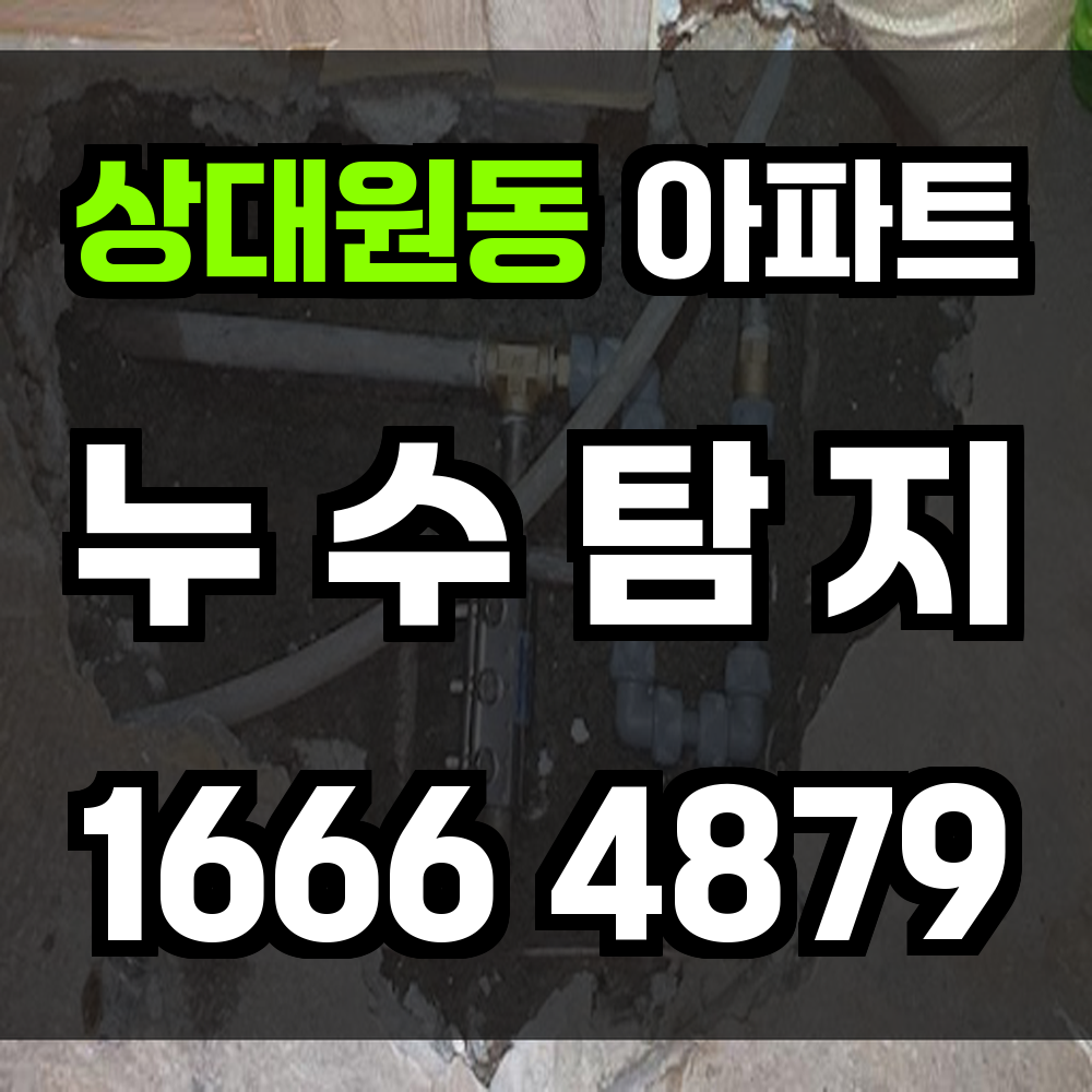 상대원동 아파트 누수탐지 이웃 피해까지 막는 정밀 진단 서비스