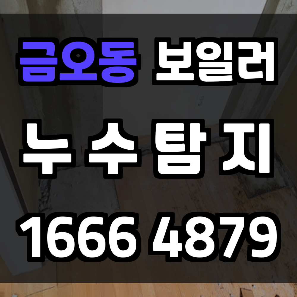 금오동 보일러 누수탐지 정확한 진단으로 에너지 낭비 막으세요