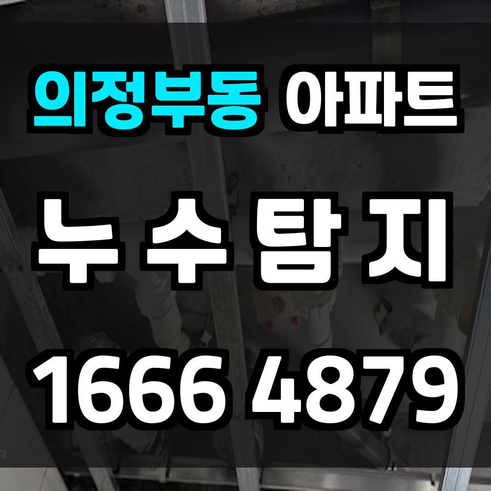 의정부동 아파트 누수탐지 정확한 원인 파악의 첫걸음