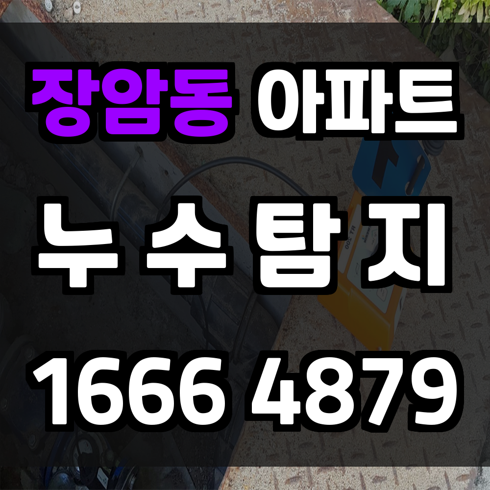 장암동 아파트 누수탐지 정밀 진단으로 안전한 주거환경