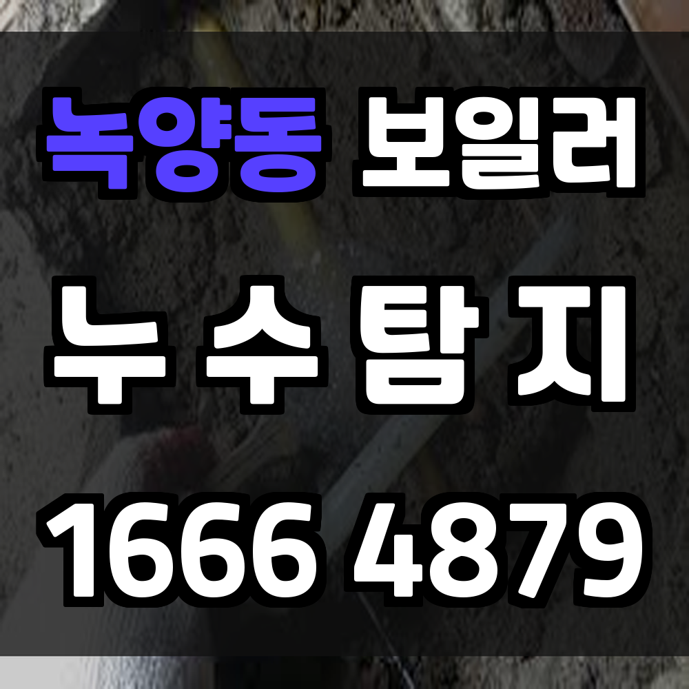 녹양동 보일러 누수탐지 사전 점검으로 난방비 절약