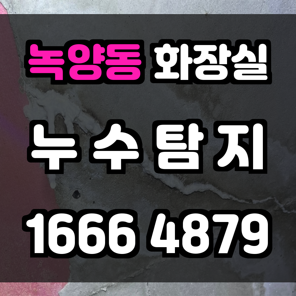녹양동 화장실 누수