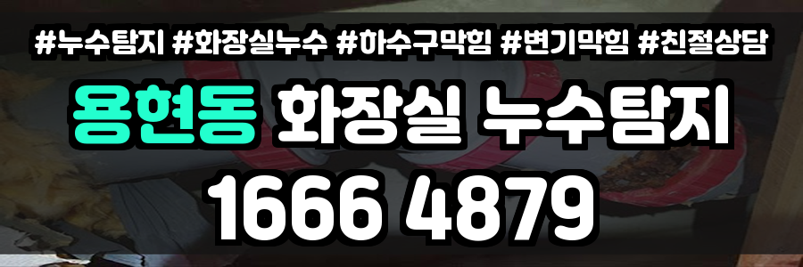 용현동 화장실 누수