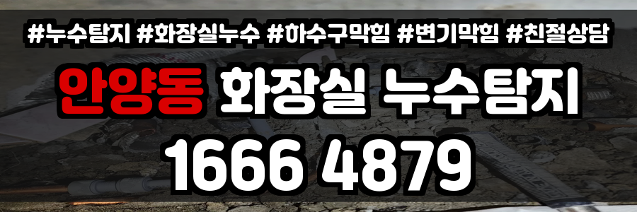 안양동 화장실 누수