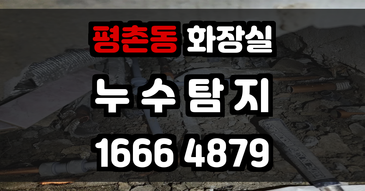 평촌동 화장실 누수