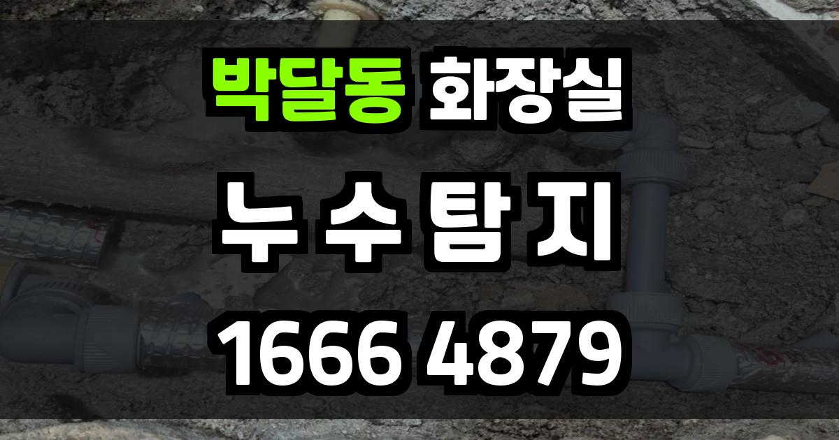 박달동 화장실 누수