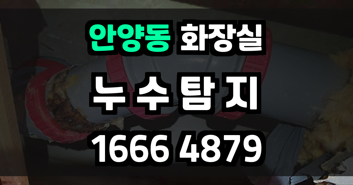 안양동 화장실 누수