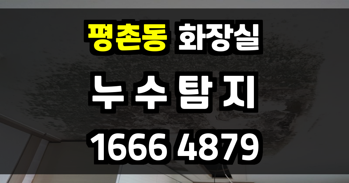 평촌동 화장실 누수