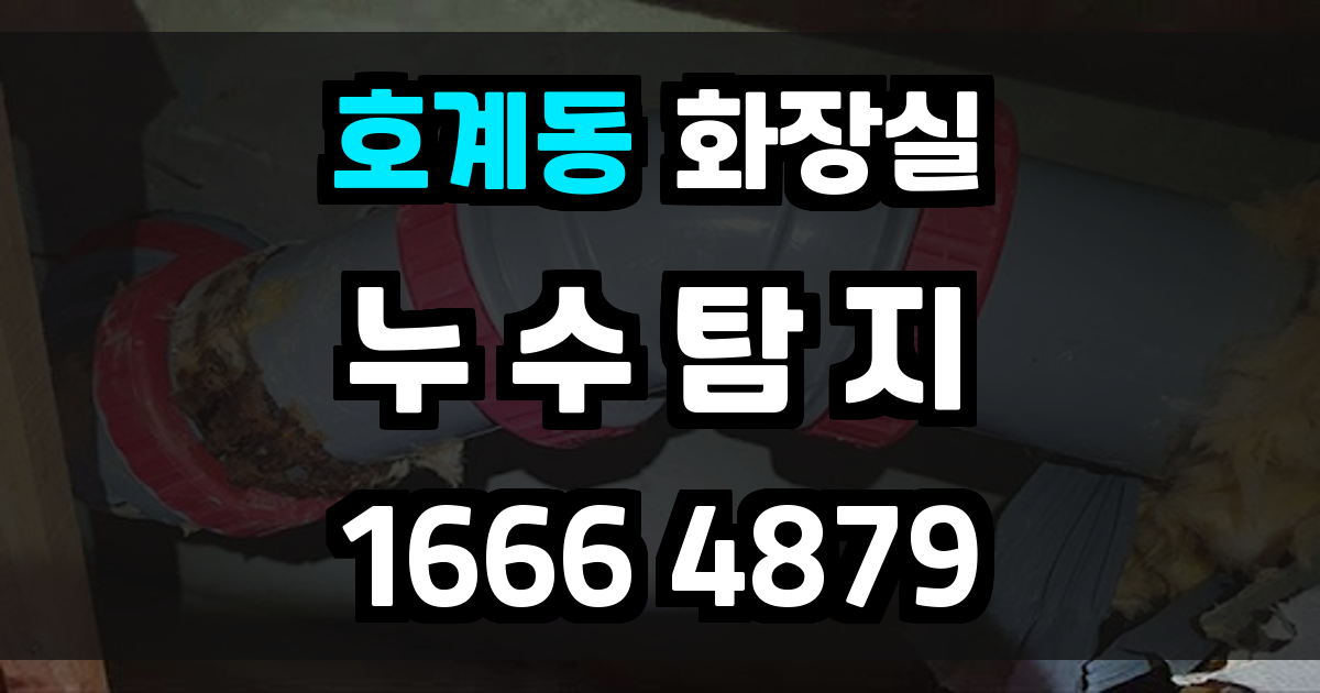 호계동 화장실 누수