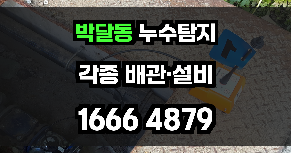 박달동 누수탐지