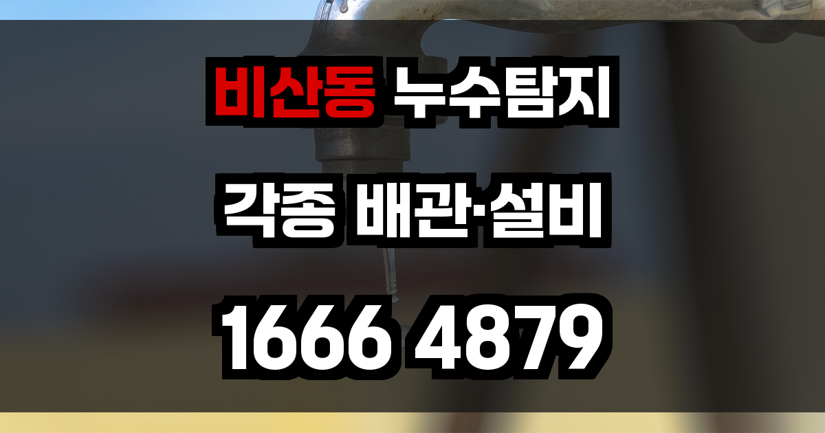 비산동 누수탐지