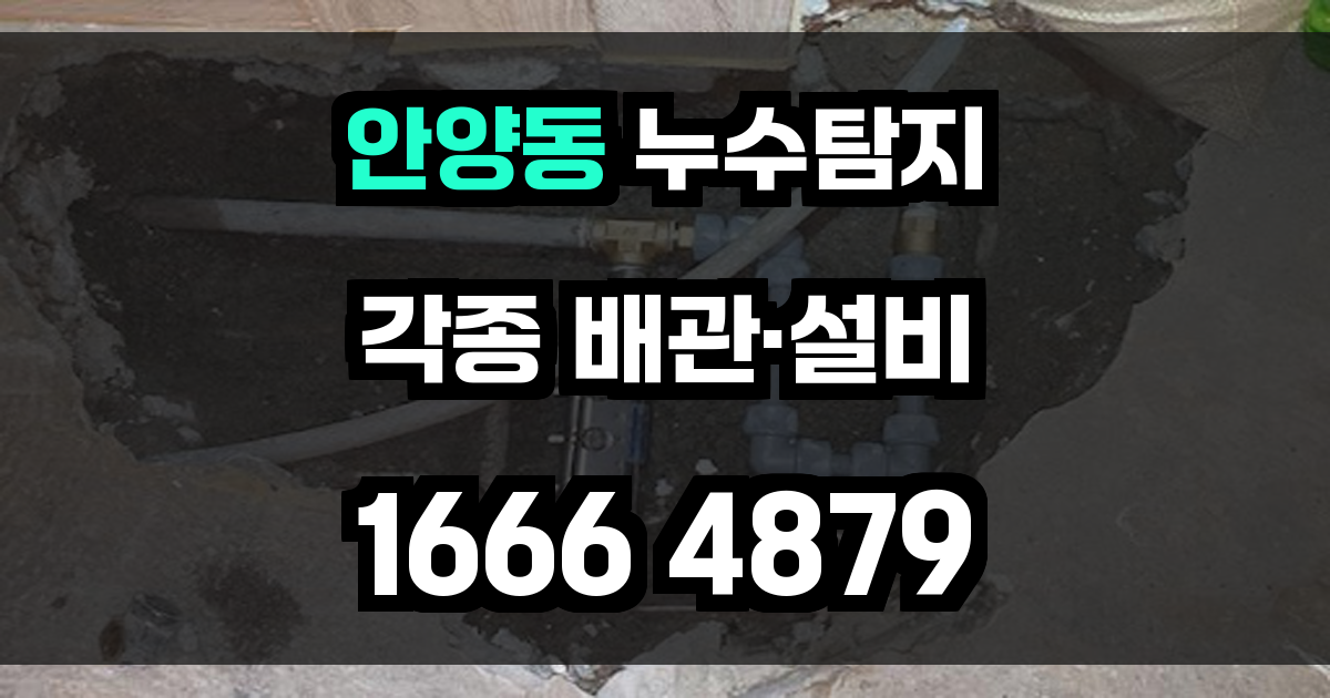 안양동 누수탐지