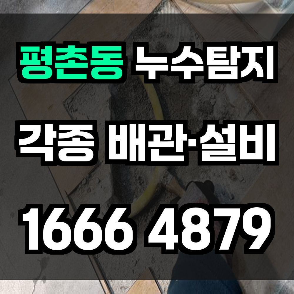 평촌동 누수탐지 눈에 안 보이는 물샘까지 철저하게 진단합니다