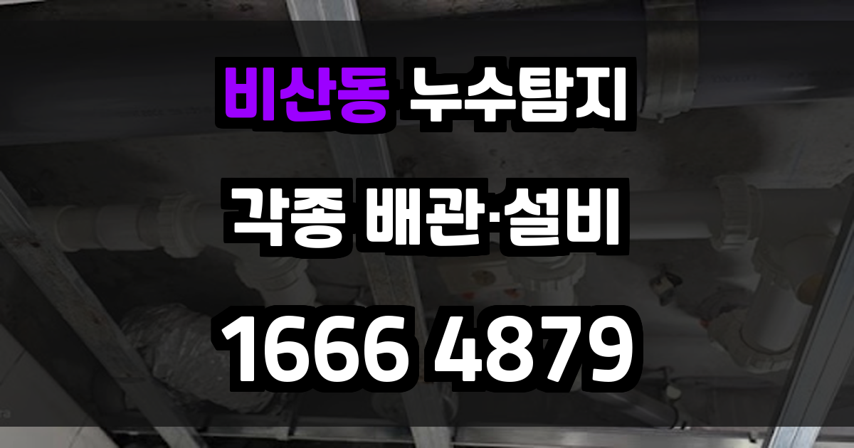 비산동 누수탐지