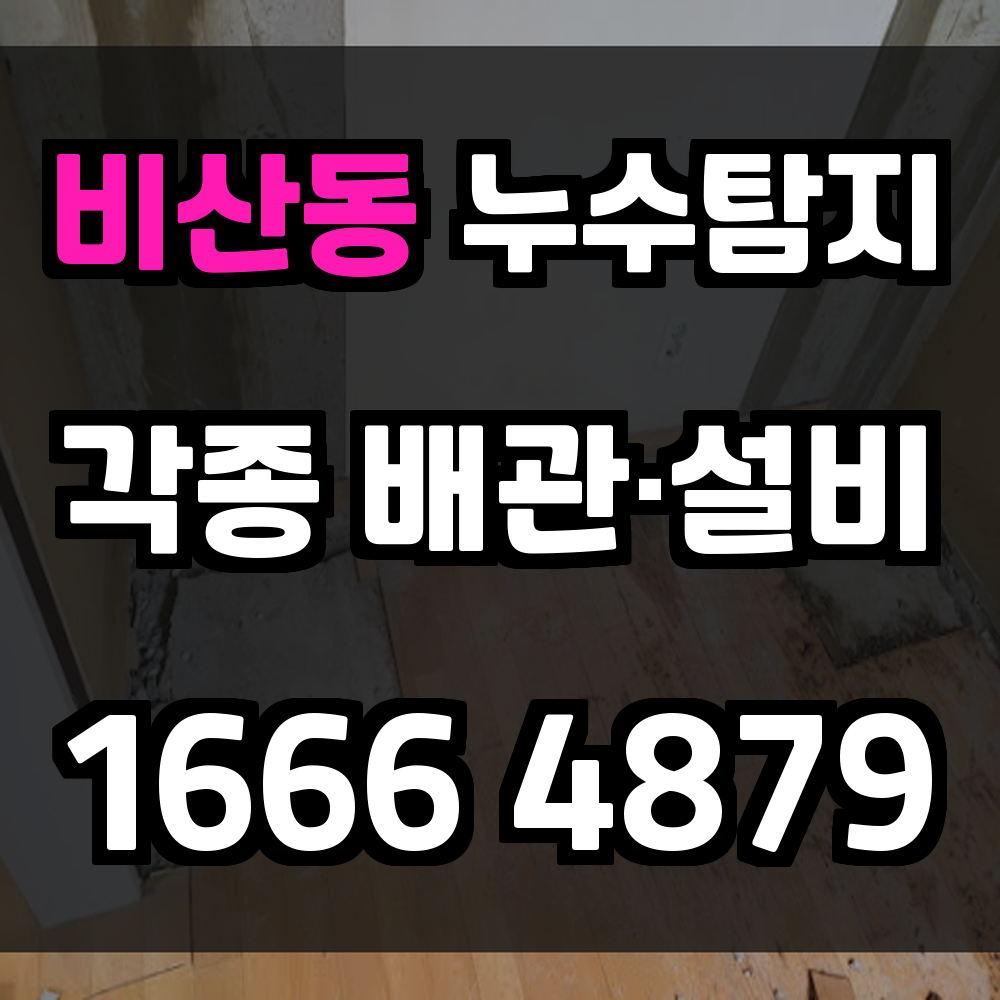 비산동 누수탐지