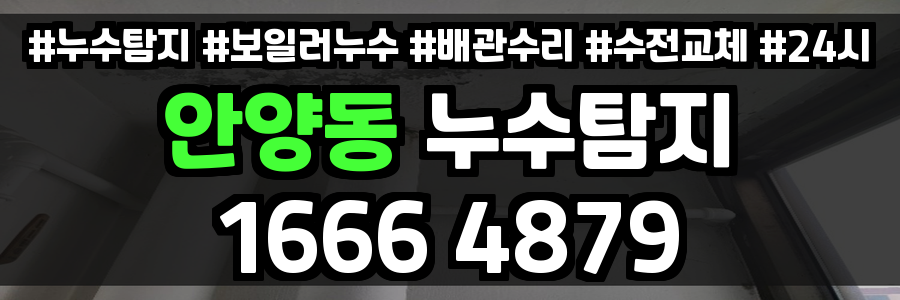 안양동 누수탐지