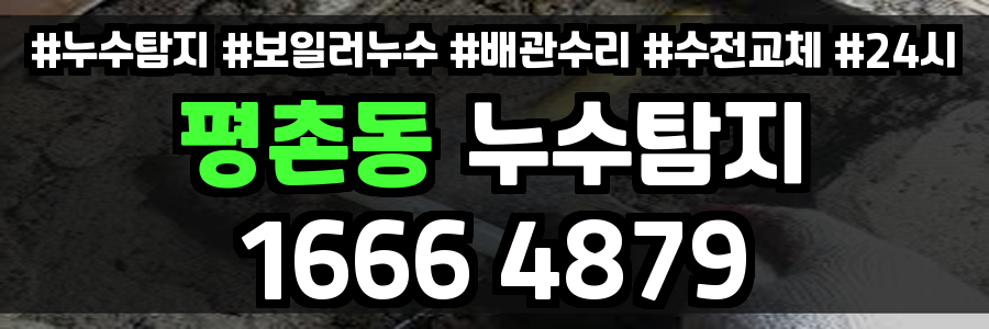평촌동 누수탐지