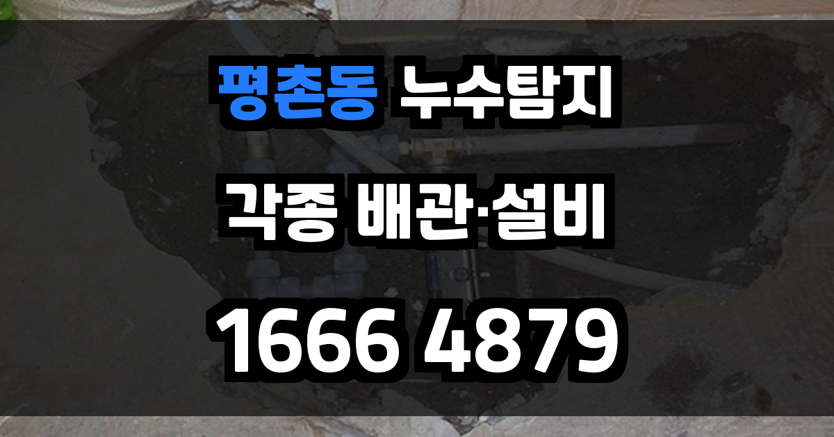 평촌동 누수탐지