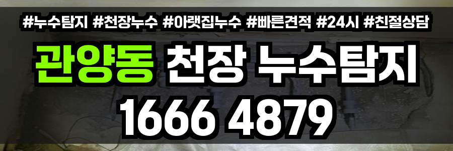 관양동 천장 누수