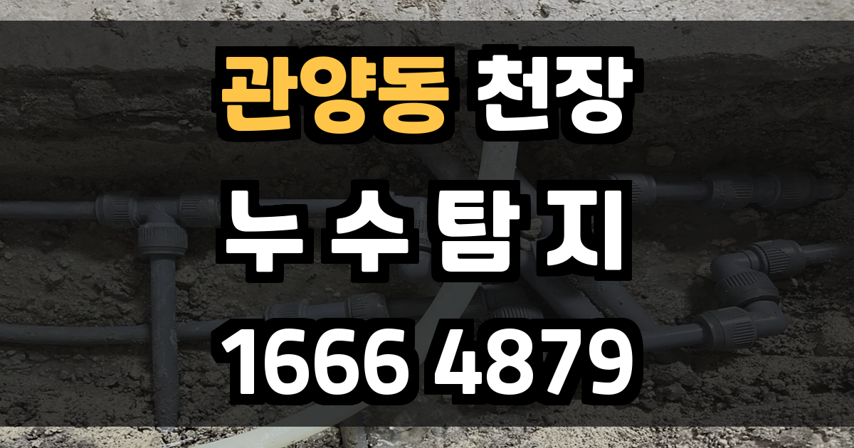 관양동 천장누수