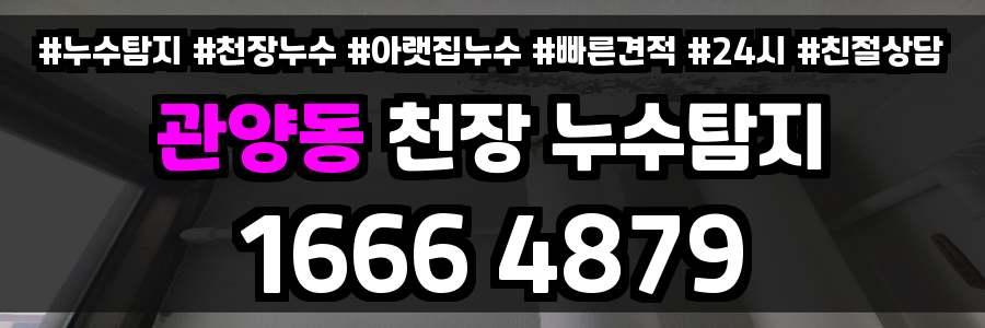 관양동 천장 누수