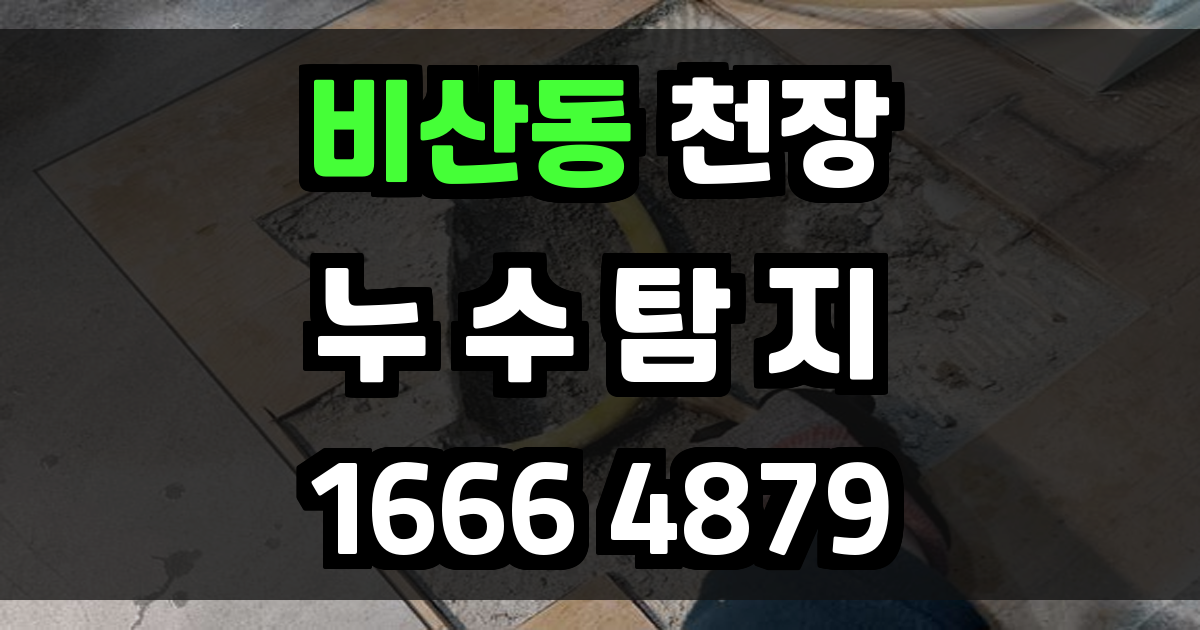 비산동 천장 누수