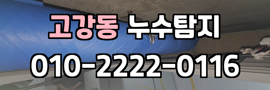 고강동 누수탐지 비용