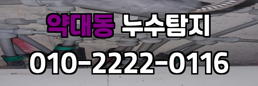 약대동 누수탐지 비용