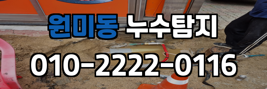원미동 누수탐지 비용
