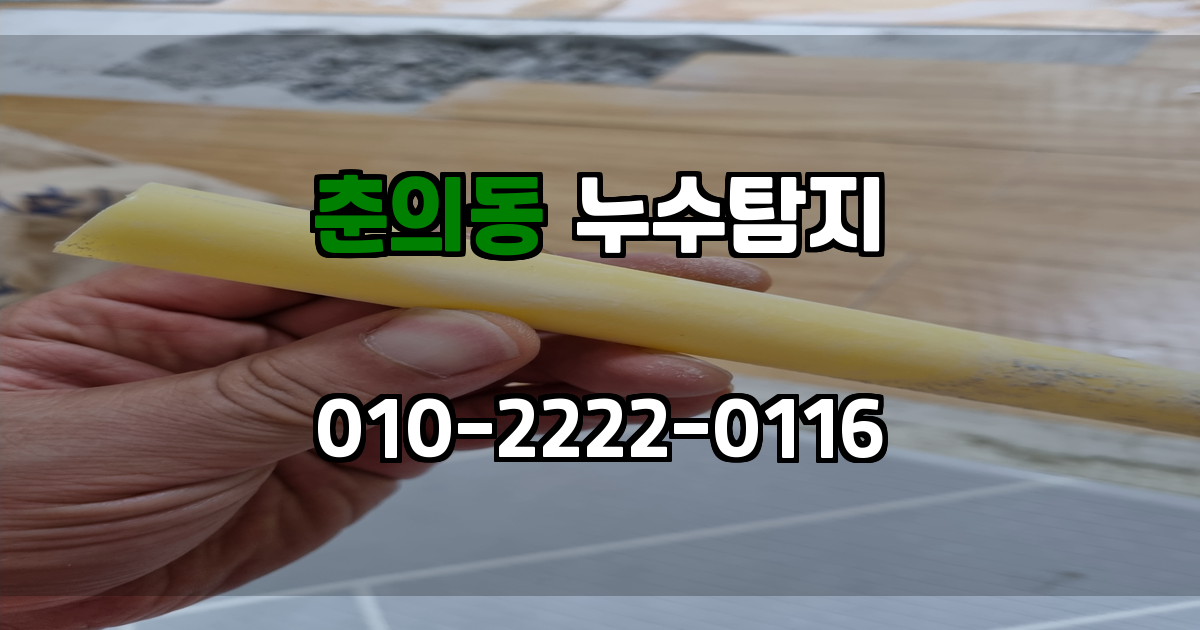 춘의동 누수탐지
