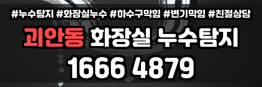 괴안동 화장실 누수