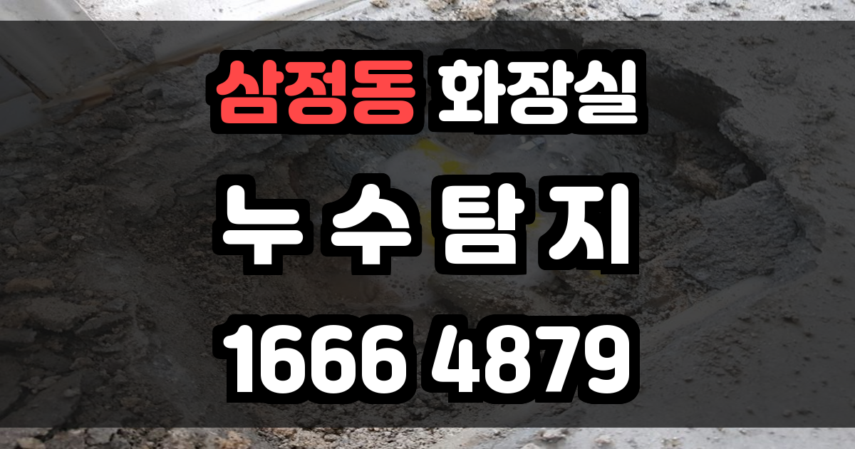 삼정동 화장실 누수