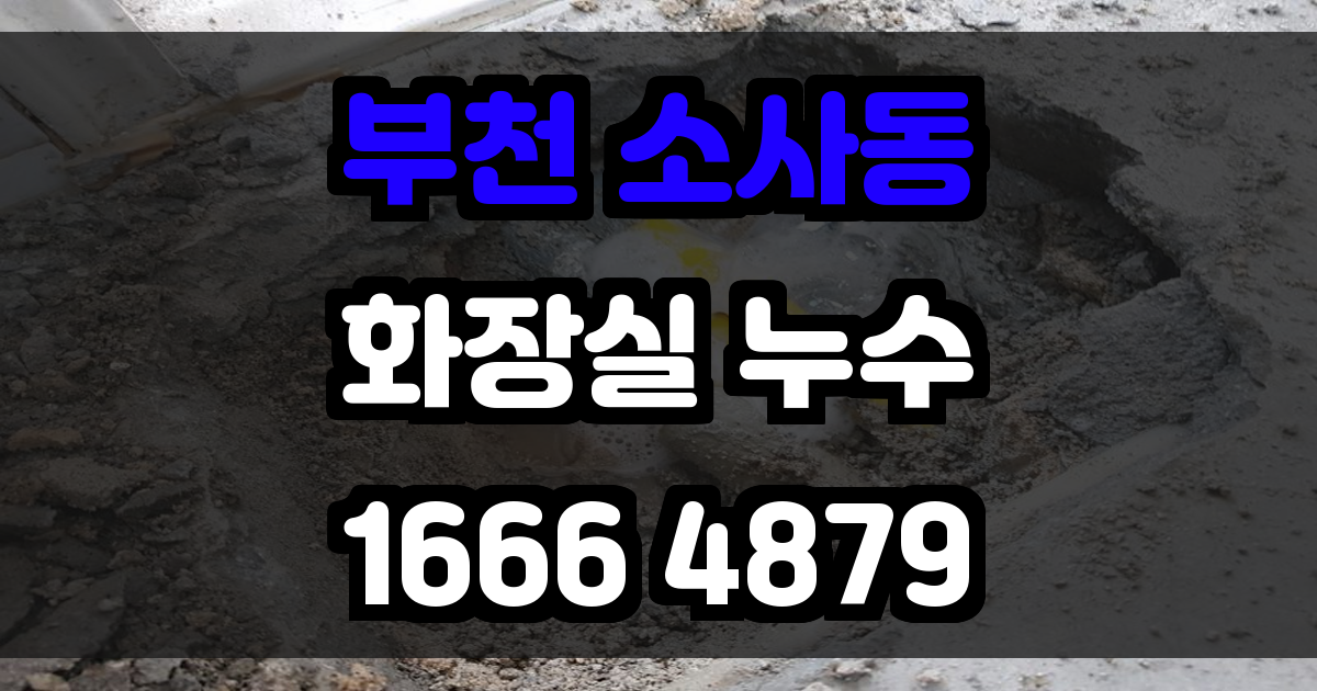 부천 소사동 화장실 누수