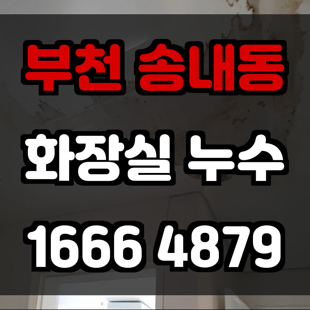 부천 송내동 화장실 누수