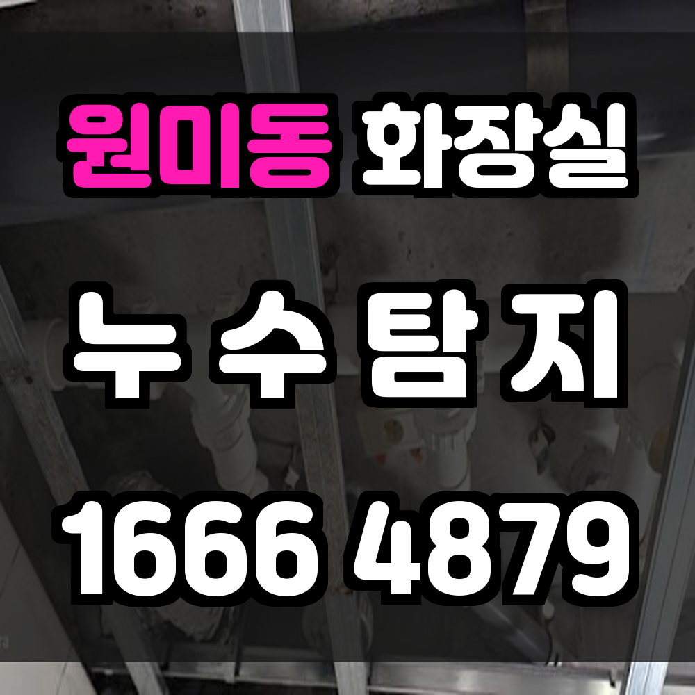 원미동 화장실 누수탐지 노후 건물에 특화된 정확한 진단 서비스