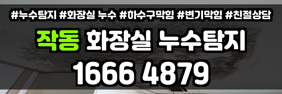 작동 화장실 누수
