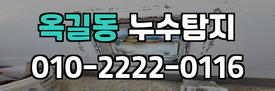 옥길동 누수탐지 비용