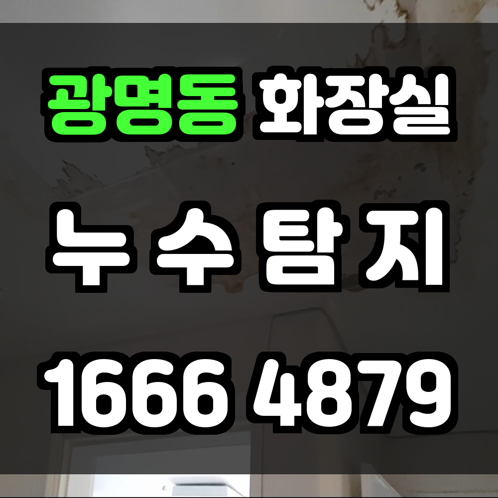 광명동 화장실 누수