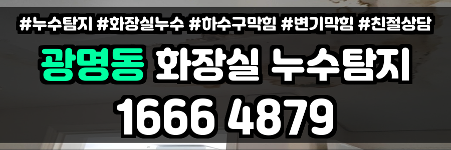 광명동 화장실 누수