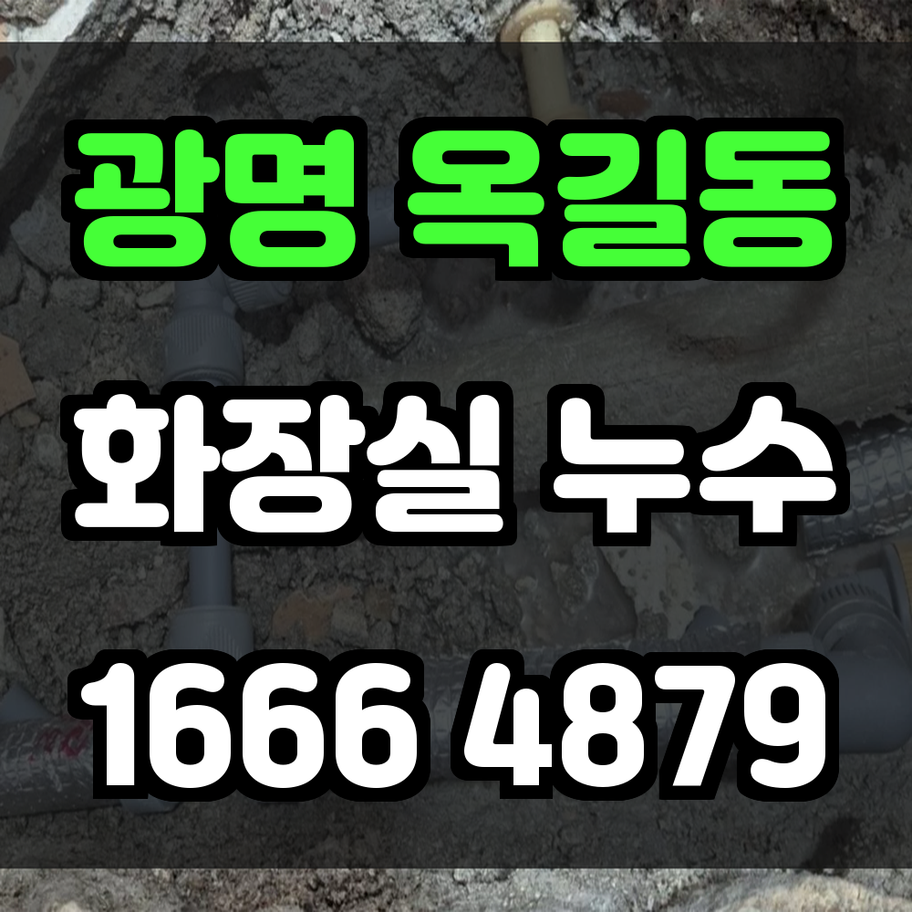 광명 옥길동 화장실 누수