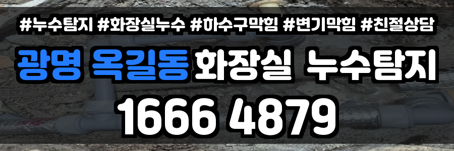 광명 옥길동 화장실 누수