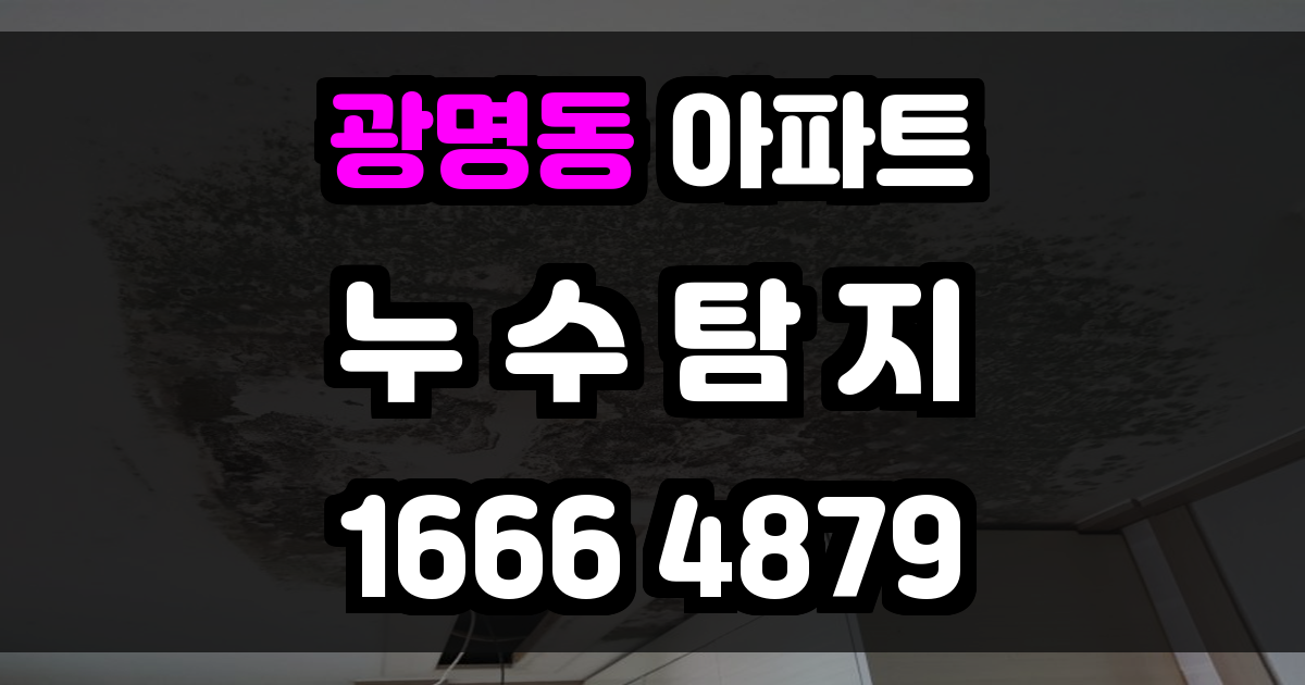 광명동 아파트누수