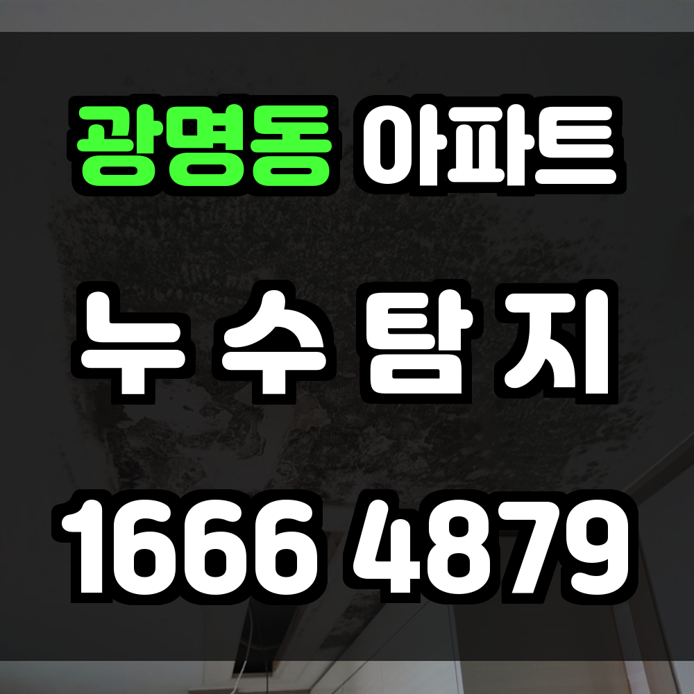 광명동 아파트누수