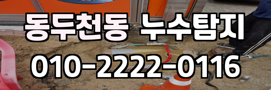 동두천동 누수탐지 비용