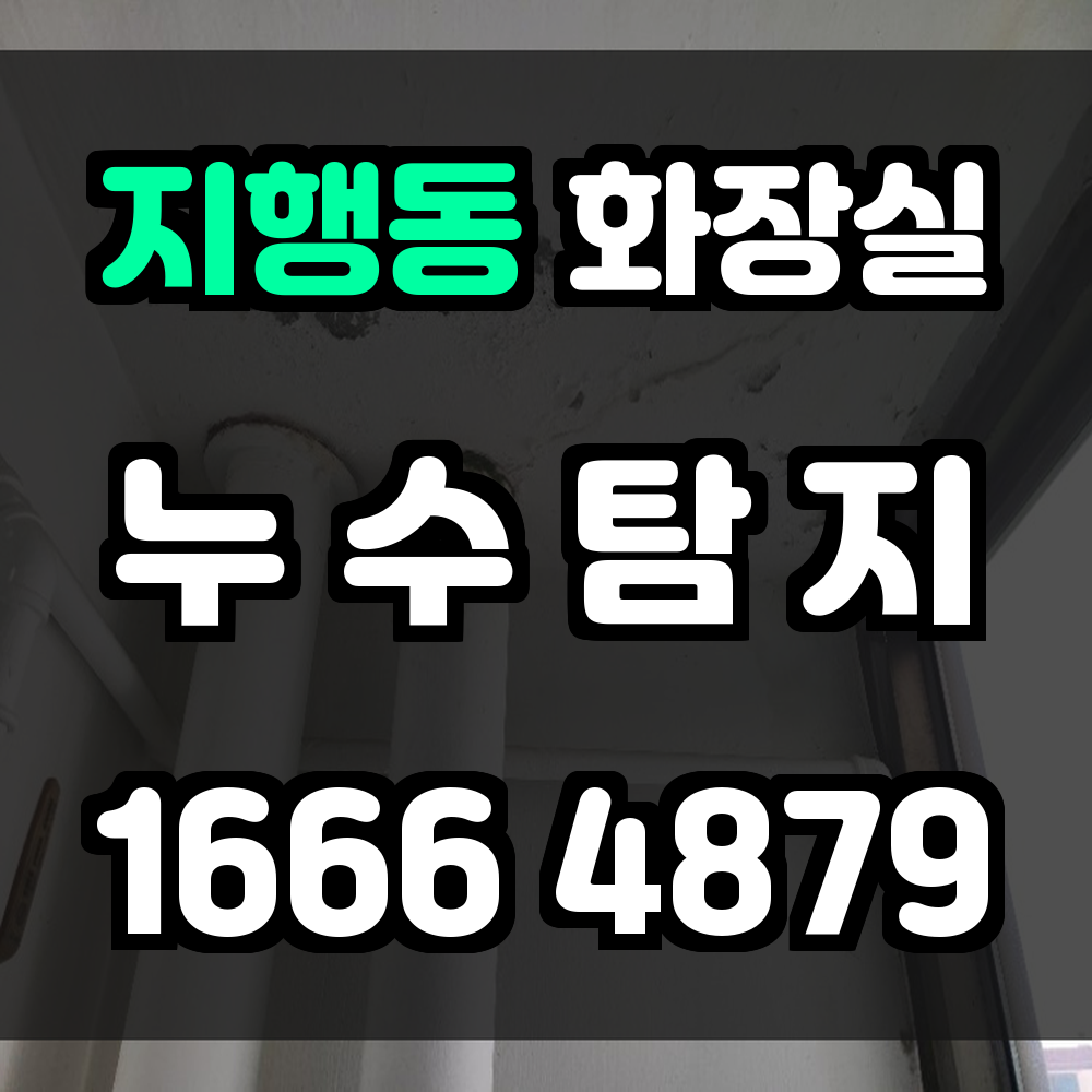 지행동 화장실 누수