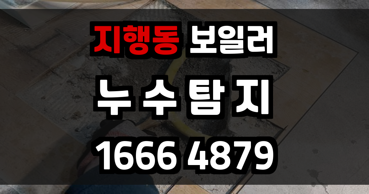 지행동 보일러 누수