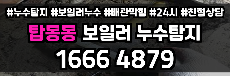 탑동동 보일러 누수