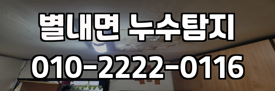 별내면 누수탐지 비용